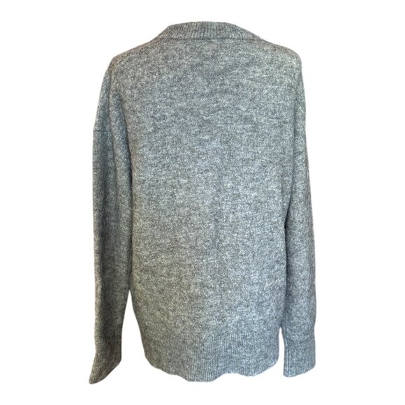 Babaton The Group Aritzia Thurlow Alpaca/Wool Blend Crew Neck Sweater in Grey - Picture 2 of 7
